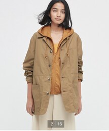 UNIQLO | オーバーシャツジャケット BROWN M size(ジャケット/アウター)
