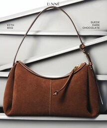 lunne | キスバックスエードダークチョコレート lunne ¥37,000(バッグ)