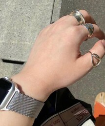 シルバーアクセサリーとApple Watch | リング