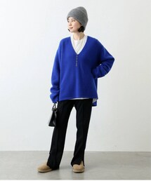 AP STUDIO | 《予約》 Four time cashmere Vネックセーター(トップス)