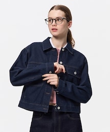 GU | デニムブルゾン　M(デニムジャケット)