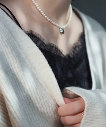 no brand | レースサテンキャミソール(キャミソール)