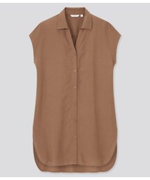 UNIQLO | リネンブレンドロングシャツ(シャツ/ブラウス)