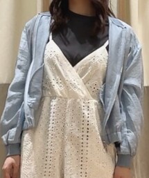 Samansa Mos2 blue | オールインワン・サロペット