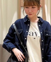Samansa Mos2 blue | デニムジャケット