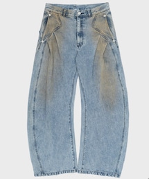 CONZ | distressed curve denim (デニムパンツ)