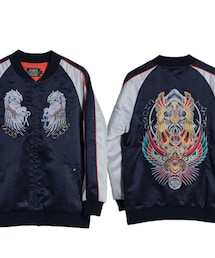 Chuse | CHUSE Souvenir Jacket"荷魯斯" - Navy(ジャケット/アウター)