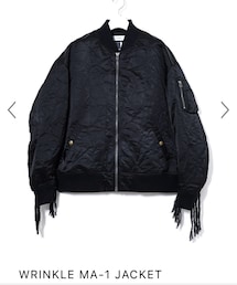 FACETASM | FACETASM WRINKLE MA-1 JACKET(MA-1)