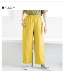 Crea delice | オーガニックリネンストレートパンツ(パンツ)