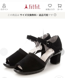 fitfit | フレックスヒールレザーサンダル(サンダル)
