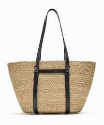 ZARA | ジュートトートバッグ(バッグ)