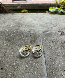 Excellent | Double Circle Hollow Earings  (ピアス（両耳用）)