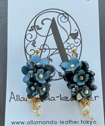 Allamanda-Leather | ピアス(両耳用)