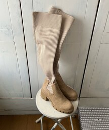 New Bella | British Style Chunky Heeled Thick-soled Boots(ブーツ)