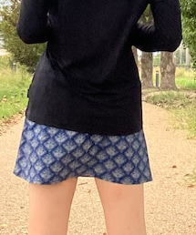 JINGER | マルチポケット付きランニングスカート【JF-2031/NVY】(スカート)