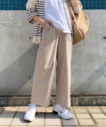 ARIKI | 【ANDAMON】綿100%ベイカーワイドパンツ【日本製】(パンツ)