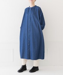 Crea delice | デニムギャザーワンピース(ワンピース/ドレス)
