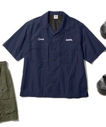 GU | GU×ソフ“ワンマイル”がテーマのメンズウェア　オープンカラーシャツ(シャツ/ブラウス)