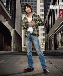 Levi's | キムタク着用 【Levisネルシャツ】 Mサイズイエロー　木村拓哉　リーバイス(シャツ/ブラウス)