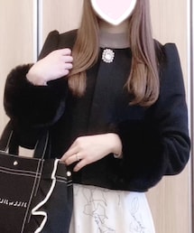 AnMILLE | ノーカラーコート