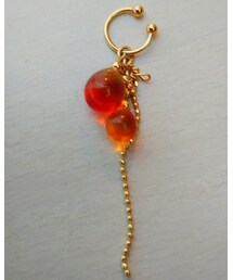 ハンドメイドガラスのイヤーカフ | イヤーカフ