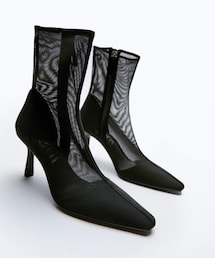 ZARA | メッシュハイヒールアンクルブーツ(ブーツ)