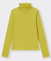 GU | ソフトリブタートルネック(トップス)