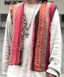 tribal rug vest | ベスト