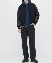 UNIQLO | ワイドフィットジーンズ ¥2990(デニムパンツ)