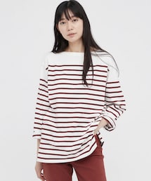 UNIQLO | ボーダーオーバーサイズT(Tシャツ/カットソー)