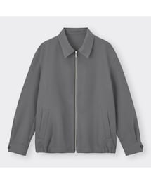 GU | ジップアップリラックスフィットブルゾン〔セットアップ可能〕(ブルゾン)