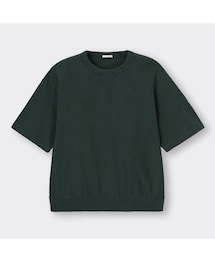 GU | スウェT[5分袖](Tシャツ/カットソー)