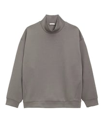 GU | ダブルフェイスビッグオフタートルネックプルオーバー(トップス)