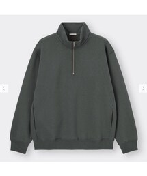 GU | ヘビーウェイトスウェットハーフジッププルオーバー(スウェット)
