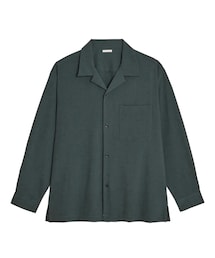 GU | オープンカラーシャツ[長袖][セットアップ可能](シャツ/ブラウス)