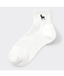GU | アンクルソックス[刺繍](ソックス/靴下)
