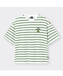 GU | ワイドフィットT[5分袖] The Muppets(Tシャツ/カットソー)