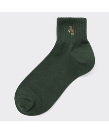 GU | アンクルソックス[刺繍](ソックス/靴下)