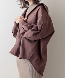 natural couture | 袖口タックバックスリットシャツジャケット(その他アウター)