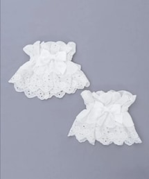 Chalmiere | Chalmiere/コットンレースお袖留め(白)(バングル/リストバンド)