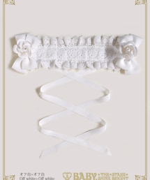 BABY,THE STARS SHINE BRIGHT | BABY, THE STARS SHINE BRIGHT/ロザリィ・ローズヘッドドレス(オフ白×オフ白レース・リボン・ローズ)(その他ヘアアクセサリー)
