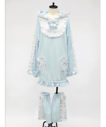 Amavel | Amavel/フリルパーカーワンピース(サックス)(その他)