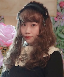 SUGARCRANZ | SUGARCRANZ/幅広つむじ☆姫カット☆ゆるふわガーリーカールロング[フルウィッグ](根元黒染め×ショコラベージュ)(ウィッグ)