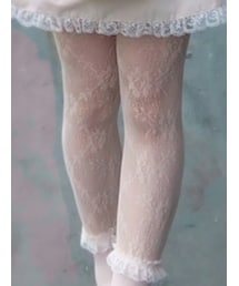 トワ・エ・アシュエール | トワ・エ・アシュエール/花柄網タイツ(ベージュ系)(タイツ/ストッキング)