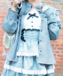 Whinny | Whinny/るんるんスウィートブラウス(ブラック)(シャツ/ブラウス)