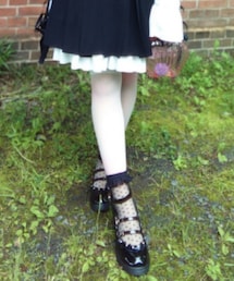 DearMyLove | DearMyLove/小悪魔ハート3連ベルトパンプス(ブラック)(パンプス)