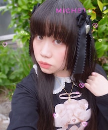 DearMyLove | DearMyLove/モチーフツインリボンクリップ(ハートロケットブラック)(バレッタ/ヘアクリップ)