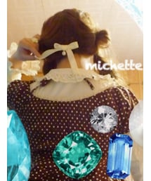 Angelic Pretty | Angelic Pretty/ロゴパール乙女リボンクリップ(アイボリー)(バレッタ/ヘアクリップ)