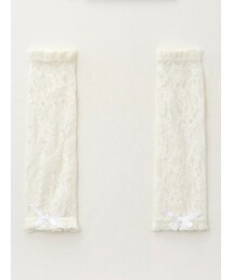 しまむら | しまむら/レディース アームカバー(地雷チャン)(TTJIACLレースリボン)(ホワイト)(アームカバー)