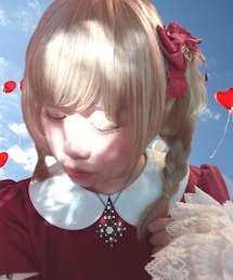 Millefleurs | Millefleurs/ラインストーン付き大きなロザリオネックレス(ノベルティ)(ネックレス)